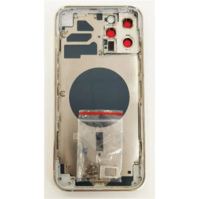 Carcasa central o marco blanco para iPhone 12 Pro Max mas tapa bateria mas lente camara