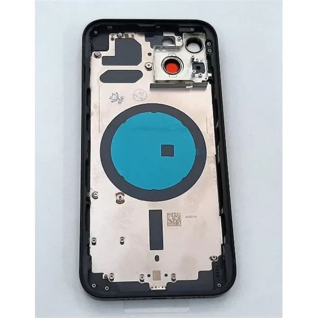 Carcasa central mas tapa trasera negra para IPhone 13 A2633