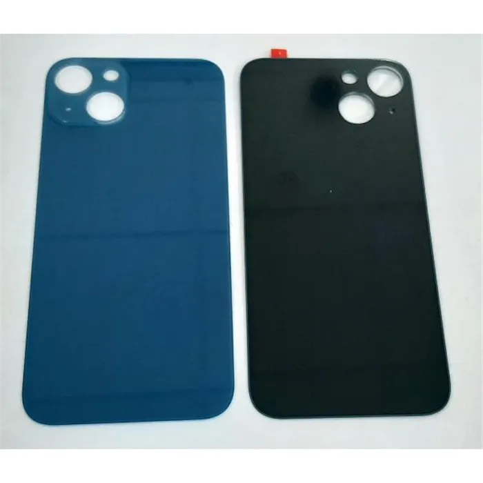 Tapa trasera o tapa bateria azul facil instalacion para IPhone 13 A2633
