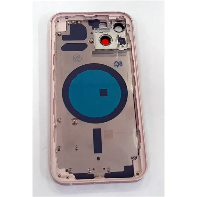 Carcasa central mas tapa trasera rosa para IPhone 13 A2633