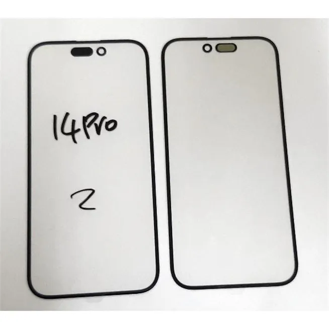 Cristal negro mas lamina oca para IPhone 14 Pro