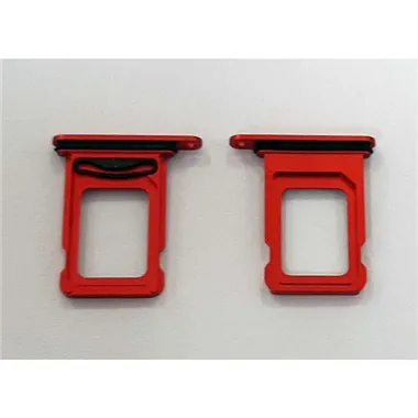 Soporte o bandeja dual sim roja para IPhone 13 calidad premium