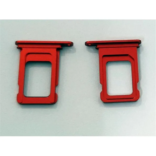 Soporte o bandeja single sim roja para IPhone 13 calidad premium