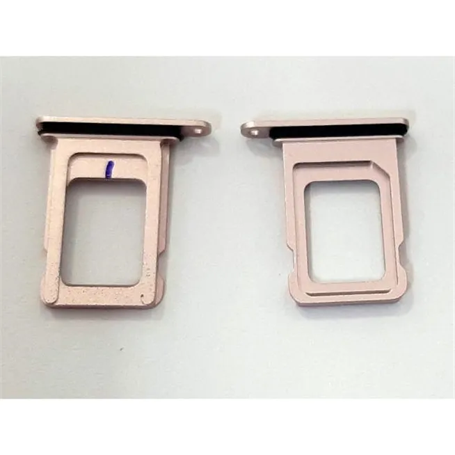 Soporte o bandeja single sim rosa para IPhone 13 calidad premium