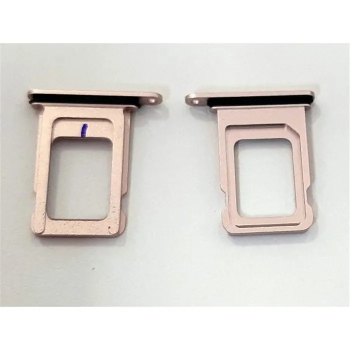Soporte o bandeja single sim rosa para IPhone 13 calidad premium