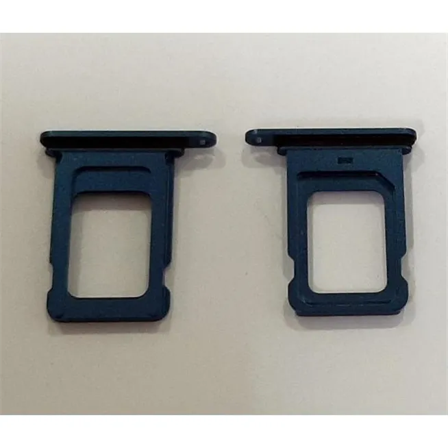 Soporte o bandeja single sim azul para IPhone 13 calidad premium