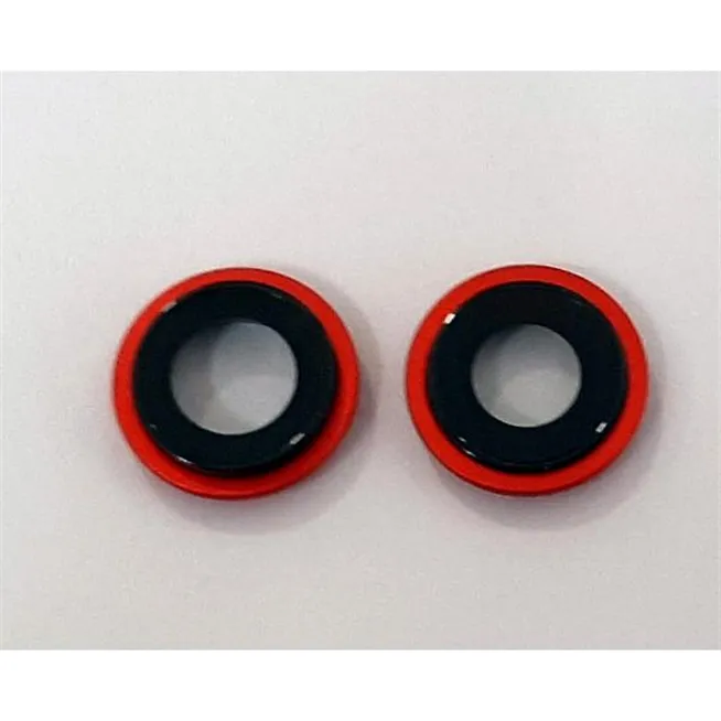 Set 2 cubiertas camara rojas para IPhone 13 IPhone 13 Mini calidad premium