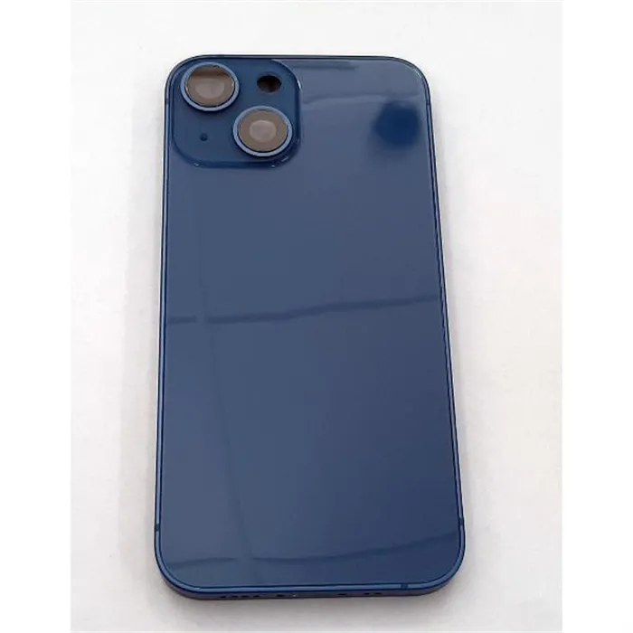 Carcasa central mas tapa trasera azul para IPhone 13 Mini