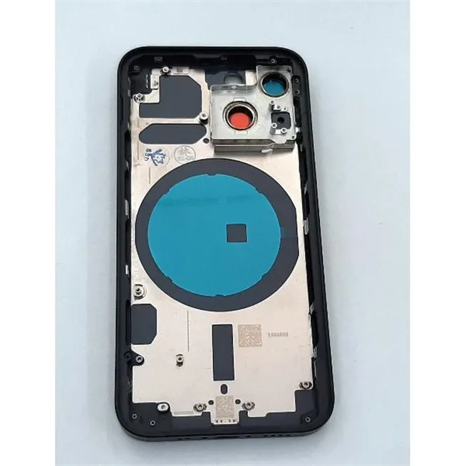 Carcasa central mas tapa trasera negra para IPhone 13 Mini