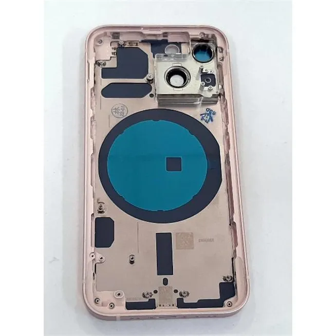 Carcasa central mas tapa trasera rosa para IPhone 13 Mini