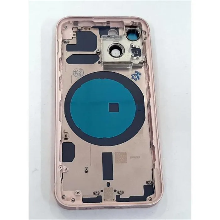 Carcasa central mas tapa trasera rosa para IPhone 13 Mini