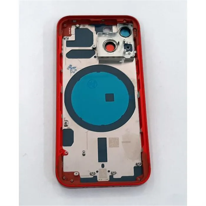 Carcasa central mas tapa trasera roja para IPhone 13 Mini