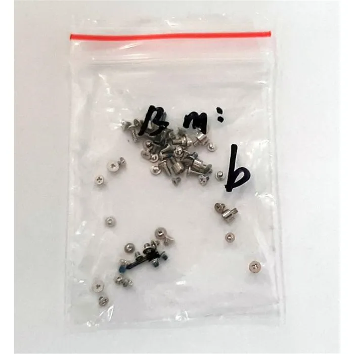 Set tornillos negros para IPhone 13 Mini calidad premium