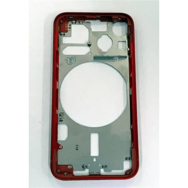 Carcasa central o marco roja para IPhone 13 Mini calidad premium