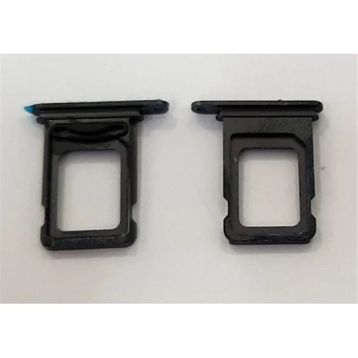 Soporte o bandeja dual sim negra para iPhone 13 Pro calidad premium