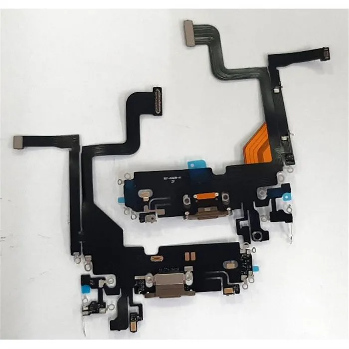 Flex puerto carga dorado para iPhone 13 Pro compatible