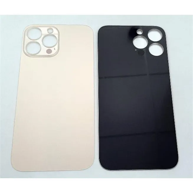 Tapa trasera o tapa bateria dorada facil instalacion para IPhone 13 Pro Max A2643