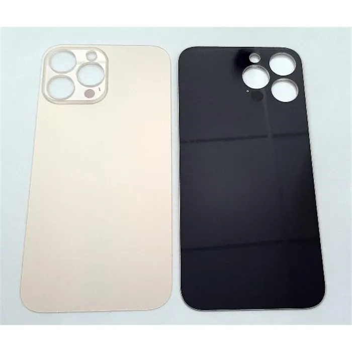 Tapa trasera o tapa bateria dorada facil instalacion para IPhone 13 Pro Max A2643