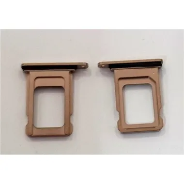Soporte o bandeja single sim dorada para iPhone 13 Pro max calidad premium