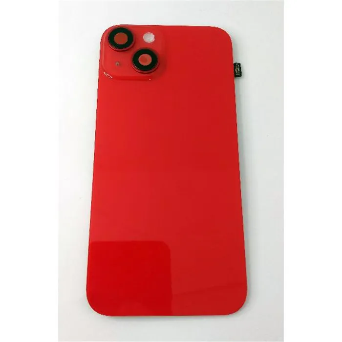 Tapa trasera o tapa bateria roja para IPhone 14 A2882 A2649 A2881 A2884 mas cubierta camara mas flex flash mas a