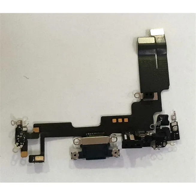 Flex puerto carga negro para IPhone 14 calidad premium
