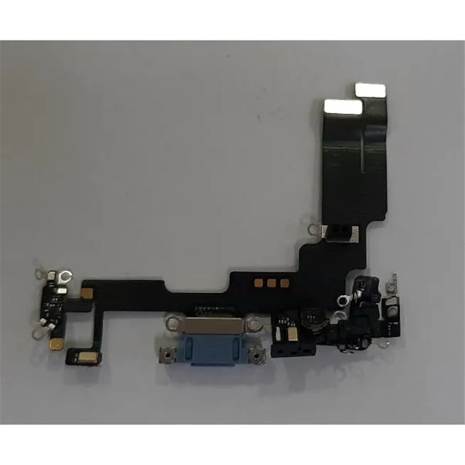 Flex puerto carga azul para IPhone 14 calidad premium