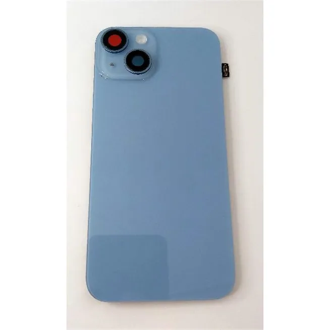 Tapa trasera o tapa bateria azul para IPhone 14 A2882 A2649 A2881 A2884 mas cubierta camara mas flex flash mas a