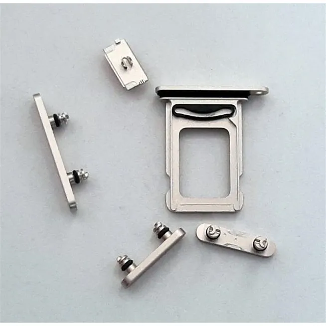 Set botones mas soporte sim blanco para IPhone 14 Iphone 14 Plus calidad premium