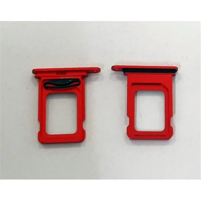 Soporte o bandeja dual sim rojo para IPhone 14 calidad premium