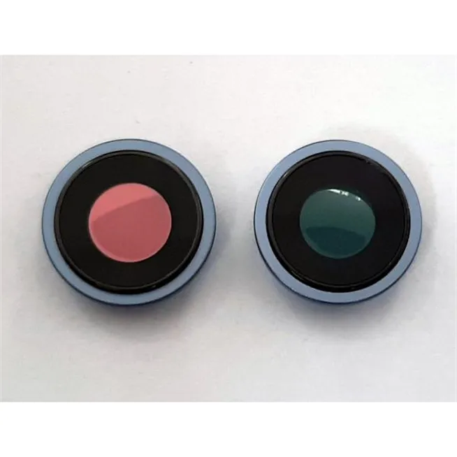 Set 2 cubierta camara azul para IPhone 14 14 Plus calidad premium