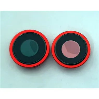 Set 2 cubierta camara roja para IPhone 14 14 Plus calidad premium