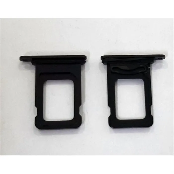 Soporte o bandeja dual sim negra para IPhone 14 calidad premium