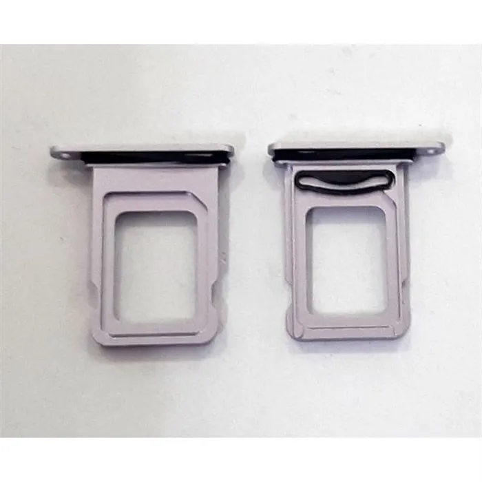 Soporte o bandeja dual sim purpura para IPhone 14 calidad premium