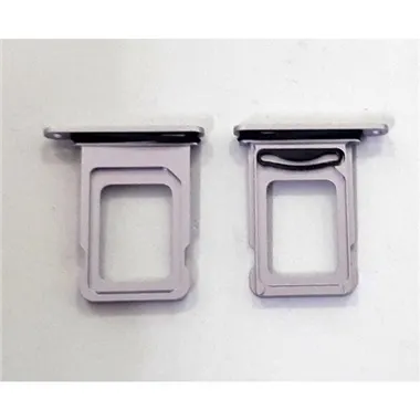 Soporte o bandeja dual sim purpura para IPhone 14 calidad premium