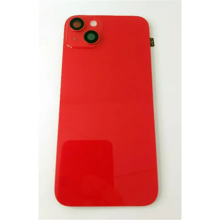 Tapa trasera o tapa bateria roja para IPhone 14 Plus A2885 A2886 A2887 A288 A2632 mas cubierta camara mas flex flas