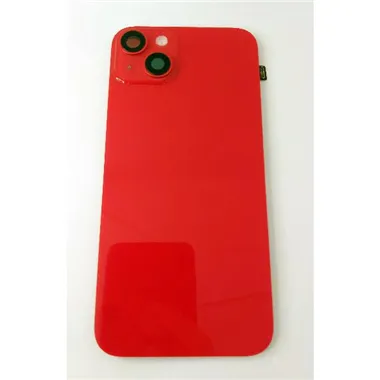 Tapa trasera o tapa bateria roja para IPhone 14 Plus A2885 A2886 A2887 A288 A2632 mas cubierta camara mas flex flas