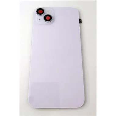 Tapa trasera o tapa bateria purpura para IPhone 14 Plus A2885 A2886 A2887 A288 A2632 mas cubierta camara mas flex f