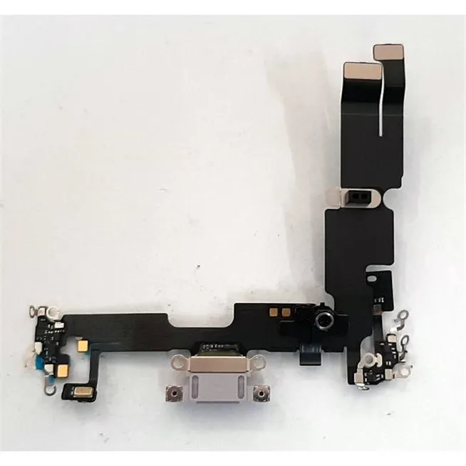 Flex puerto carga purpura para IPhone 14 Plus calidad premium