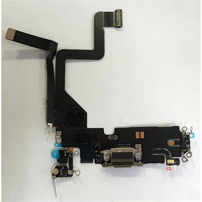 Flex puerto carga dorado para IPhone 14 Pro calidad premium