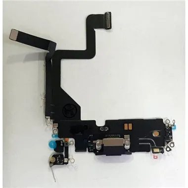 Flex puerto carga purpura para IPhone 14 Pro calidad premium