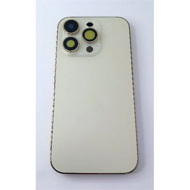 Carcasa trasera o tapa trasera dorada para IPhone 14 Pro A2889 A2890 A2891 A2892 A2650