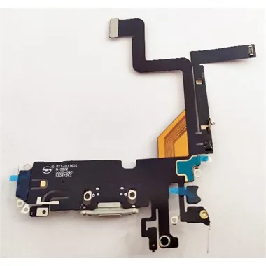 Flex puerto carga blanco para IPhone 14 Pro compatible