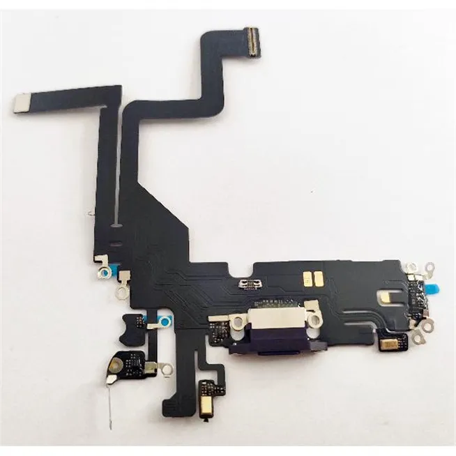 Flex puerto carga purpura para IPhone 14 Pro compatible