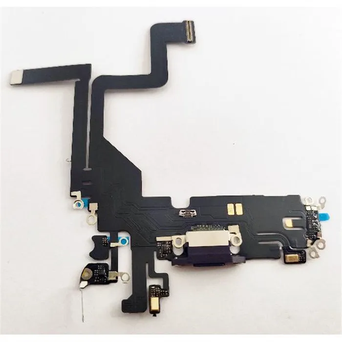Flex puerto carga purpura para IPhone 14 Pro compatible
