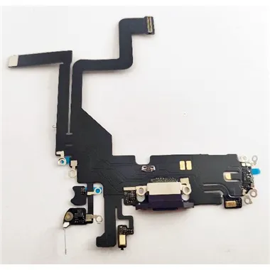 Flex puerto carga purpura para IPhone 14 Pro compatible