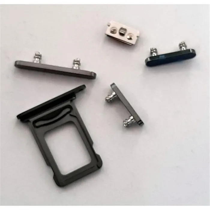 Set botones mas soporte sim purpura para IPhone 14 Pro 14 Pro Max calidad premium