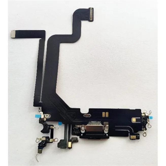 Flex puerto carga negro para IPhone 14 Pro Max compatible