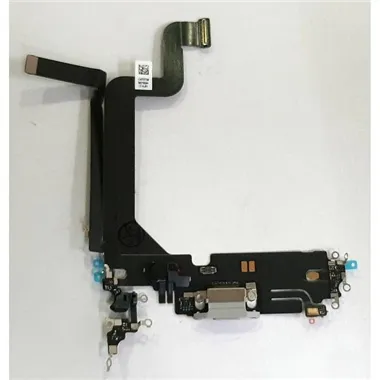 Flex puerto carga blanco para IPhone 14 Pro Max calidad premium
