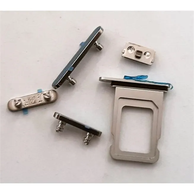 Set botones mas soporte sim platas para IPhone 14 Pro 14 Pro Max calidad premium