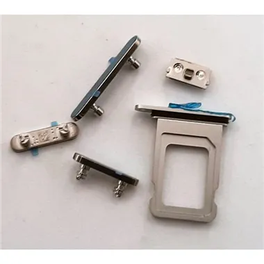 Set botones mas soporte sim platas para IPhone 14 Pro 14 Pro Max calidad premium